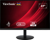 Viewsonic VG Series VG2709-2K-MHDU-2 computerskærm 68,6 cm (27") 2560 x 1440 pixel Quad HD LED Sort