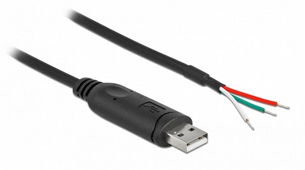 DeLOCK 62930 serielkabel Sort 1 m USB 2.0 RS-232