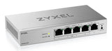 Zyxel GS1200-5HPV3 Administreret L2 Gigabit Ethernet (10/100/1000) Strøm over Ethernet (PoE) Desktop Grå