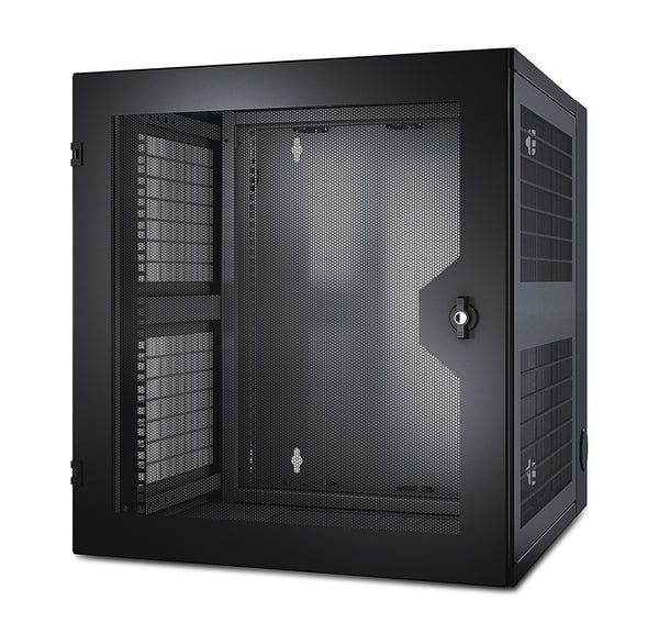 APC NetShelter WX 13U Vægmonteret stativ Sort