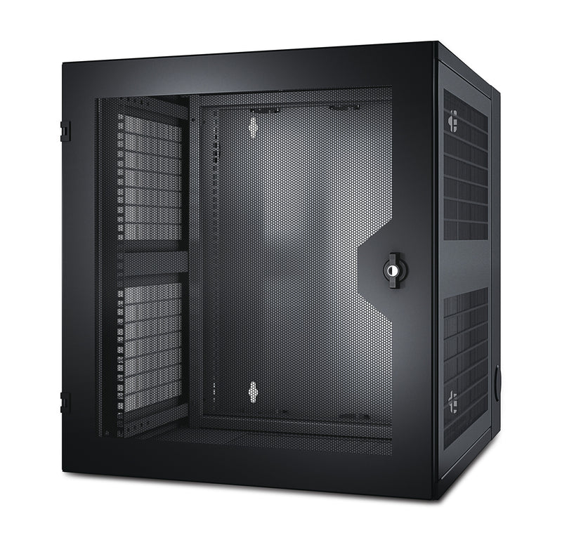 APC NetShelter WX 13U Vægmonteret stativ Sort