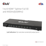 CLUB3D CSV-1383 video-splitter HDMI 8x HDMI