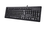 A4Tech KR-92 tastatur Universel USB QWERTY Engelsk Sort