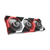 ASUS ROG Eurux GR120 ARGB Reverse Fan - Triple Pack Computerkabinet Ventilator 12 cm Sort, Hvid 3 stk