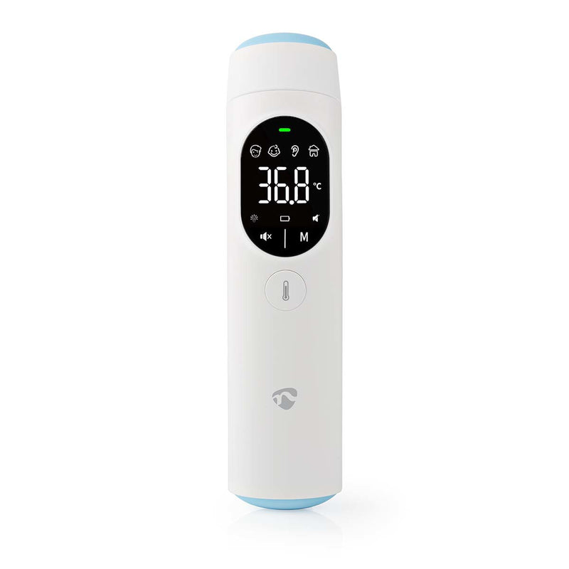 Nedis BTHTIR10WT digital kropstermometer Termometer med fjernregistrering Hvid Øre, Pande Sensor