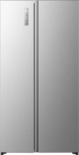 Hisense RS3P538NAIE side-by-side køle-fryseskab Fritstående 527 L Grå, Rustfrit stål