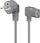 Goobay 50079 el-ledning Grå 2 m Strømstik type F IEC C13