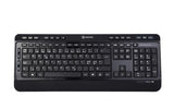 Voxicon 290Wl tastatur Mus inkluderet RF trådløst QWERTY Nordisk Sort