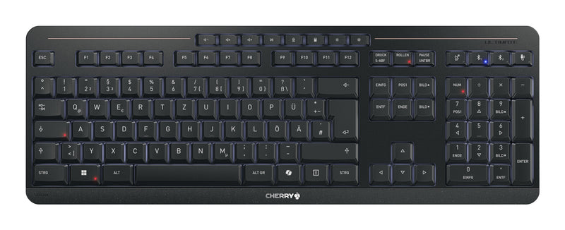 CHERRY Stream keyboard ultimate tastatur Hjemme/kontor USB + RF Wireless + Bluetooth QWERTZ Tysk Sort