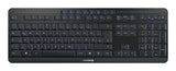 CHERRY Stream desktop ultimate tastatur Mus inkluderet Hjemme/kontor USB + RF Wireless + Bluetooth QWERTZ Tysk Sort
