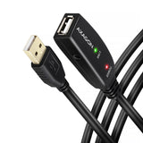 Axagon ADR-220 USB 2.0 A-M -> A-F active extension/repeater cable 20m - Kabel - Digital/Daten USB-kabel USB A 0,48 Gbit/sek. Sort