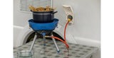 Campingaz Party Grill 400 Caravan Bordplade propan/butan Sort, Blå, Satin stål 2000 W