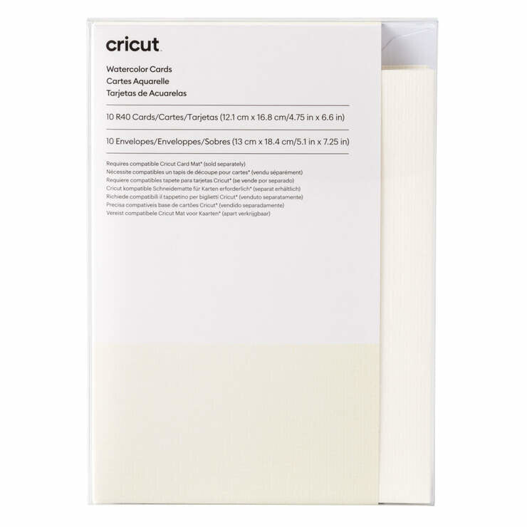 Cricut Watercolor Cards Standard lykønskningskort 20 stk