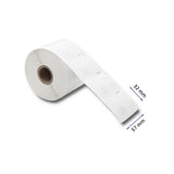 Qoltec 50235 print etiket Hvid Selvklæbende printeretiket