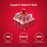 HyperX Alloy Origins Core PBT HX rødt – mekanisk gaming-tastatur