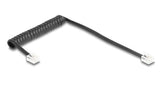 DeLOCK 90201 telefonkabel 1 m Sort