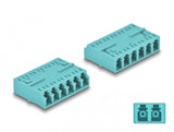 DeLOCK 87927 fiber adapter LC/LC 1 stk Turkisfarve