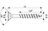 SPAX 0191010601005 skrue/bolt 100 mm 100 stk