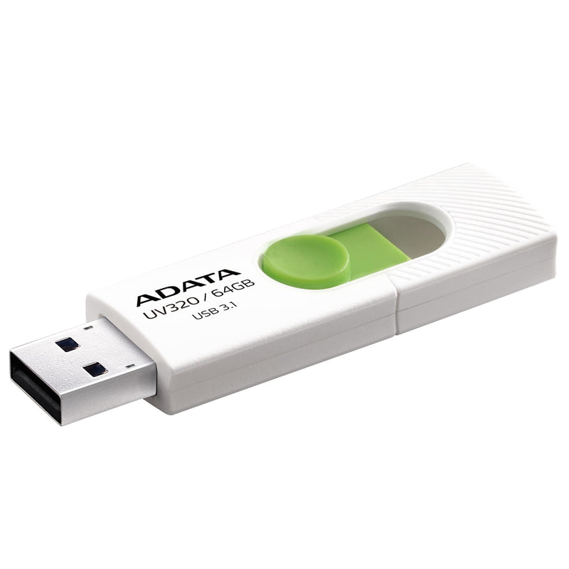 ADATA UV320 USB-nøgle 64 GB USB Type-A 3.2 Gen 1 (3.1 Gen 1) Grøn, Hvid