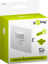 Goobay 96005 bevægelsessensor Passiv infrarød (PIR) sensor Ledningsført Væg Hvid