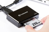Transcend CFast 2.0 USB3.0 kortlæser USB 3.2 Gen 1 (3.1 Gen 1) Sort