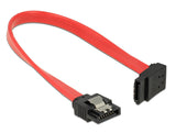 DeLOCK SATA III/SATA III, 0.2 m SATA-kabel 0,2 m SATA 7-pin Sort, Rød
