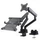 Maclean MC-813 skærmbeslag og -stativer 81,3 cm (32") Skrivebord Sort