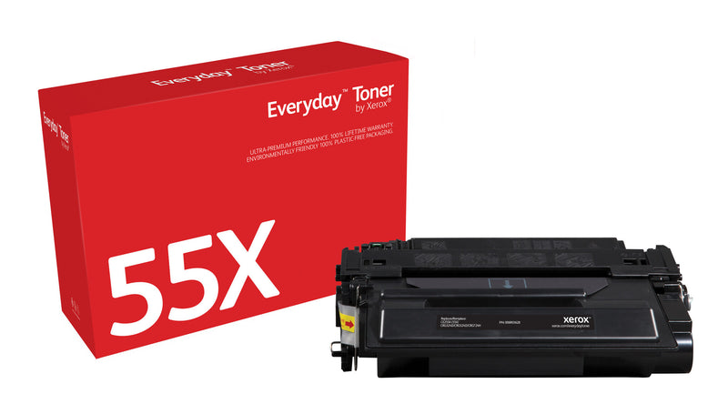 Everyday™ sprt Toner by Xerox compatible with HP 55X (CE255X), Høj kapacitet