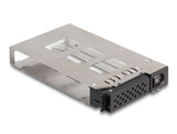 DeLOCK 47005 drive bay panel 2.5" Opbevaring drev bakke Sort, Sølv