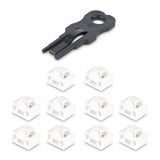 StarTech.com RJ45LOCKANDKEY portblokering Portblokering + nøgle RJ-45 Sort, Hvid 10 stk