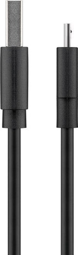 Goobay 72227 USB-kabel USB 2.0 1 m USB A Micro-USB B 0,48 Gbit/sek. Sort