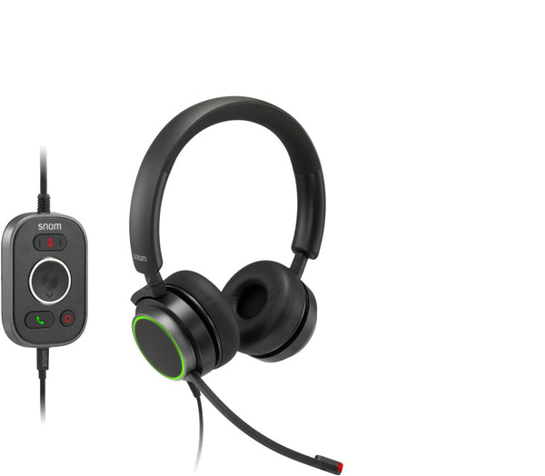 Snom A330D Headset Ledningsført Kontor/Callcenter USB Type-A Sort