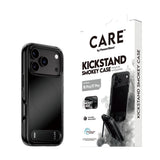 PanzerGlass CARE™ by ® Kickstand Case Smokey Case m. Sort MagSafe iPhone 18 Pro | 17 Pro