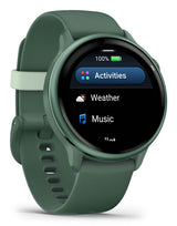 Garmin vívoactive 6 3,05 cm (1.2") AMOLED 42 mm Digital 390 x 390 pixel Berøringsskærm Grøn Wi-Fi GPS (satellit)