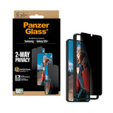 PanzerGlass ® 2-Way Privacy Skærmbeskyttelse Samsung Galaxy S26+ | Ultra-Wide Fit m. EasyAligner
