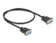 DeLOCK 86822 serielkabel Sort 0,5 m DB-9