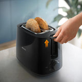 Philips Daily Collection HD2581/90 Brødrister - 2 skiver, bred brødholder, sort