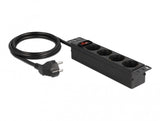 DeLOCK 66817 overspændingsbeskytter Sort 4 AC stikkontakt(er) 220 - 250 V 1,5 m