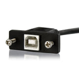 StarTech.com USBPNLBFBM3 USB-kabel USB 2.0 0,91 m USB B 0,48 Gbit/sek. Sort