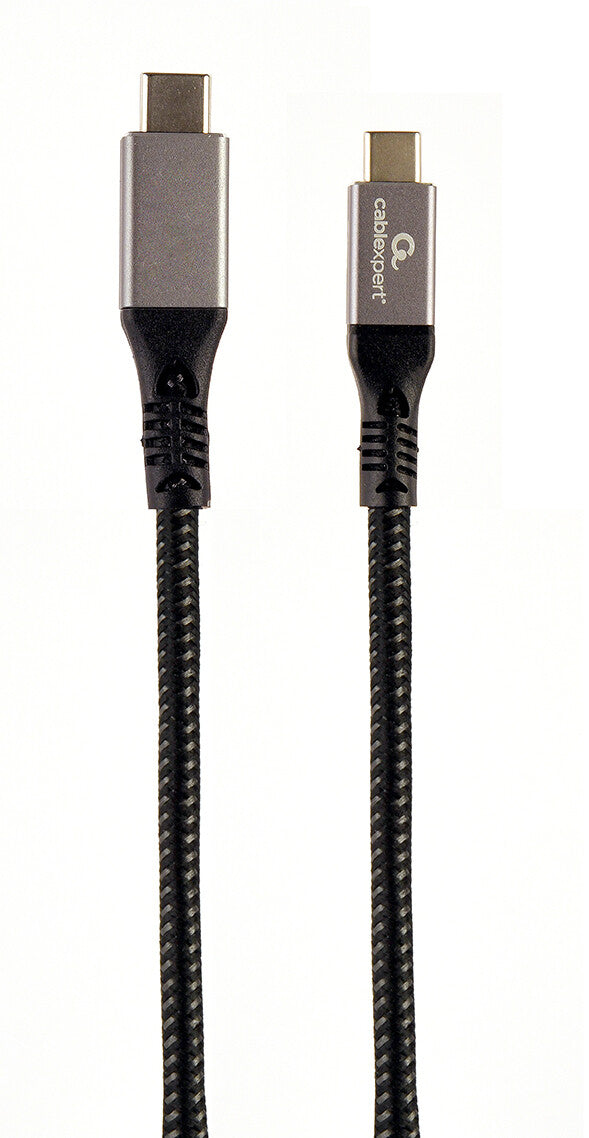 Gembird CCBP-USB3-CMCM100-1.5M USB-kabel USB 3.2 Gen 2 (3.1 Gen 2) 1,5 m USB C 20 Gbit/sek. 100 W Sort, Sølv