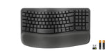 Logitech ERGO Wave Keys tastatur Kontor RF trådløs + Bluetooth QWERTY US International Grafit
