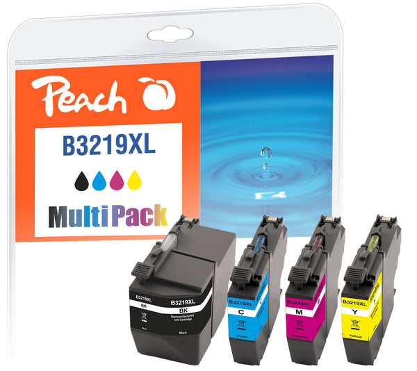 Peach PI500-231 blækpatron 4 stk Original Højt (XL) udbytte Sort, Blå, Magenta, Gul