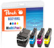 Peach PI500-231 blækpatron 4 stk Original Højt (XL) udbytte Sort, Blå, Magenta, Gul