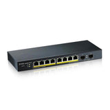 Zyxel GS1900-10HP Administreret L2 Gigabit Ethernet (10/100/1000) Strøm over Ethernet (PoE) Sort