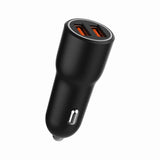 Gembird TA-UC-A2QC36-CAR-01 oplader til mobil enhed Mobiltelefon, Smartphone Sort Cigartænder Hurtig opladning Automatisk