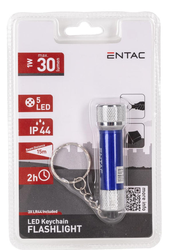 Entac EFL-5LED-KC lommelygte Blå Nøglering med lommelygte LED