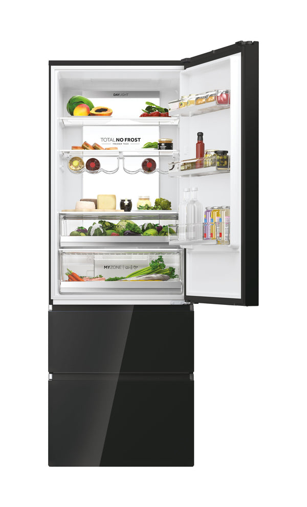 Haier 3D 70 Series 7 HTW7720DNGB Fritstående 483 L Platin, Rustfrit stål