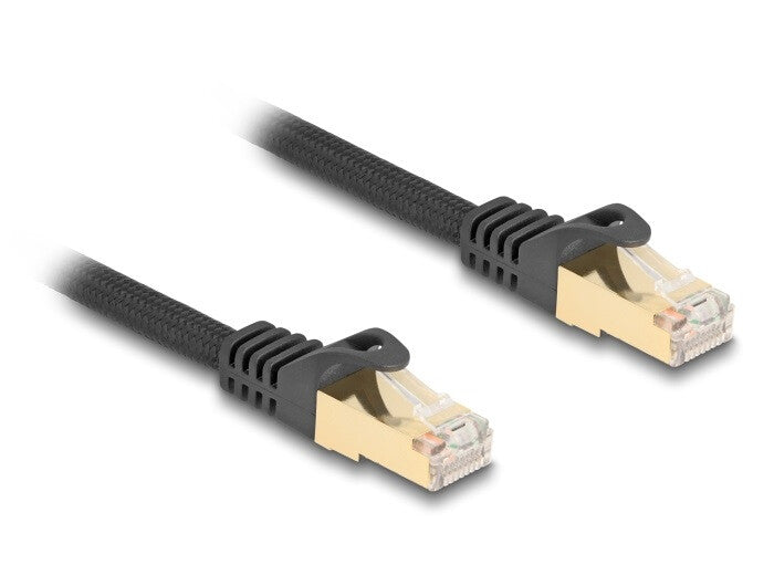 DeLOCK 80316 netværkskabel Sort 0,5 m Cat6a S/FTP (S-STP)