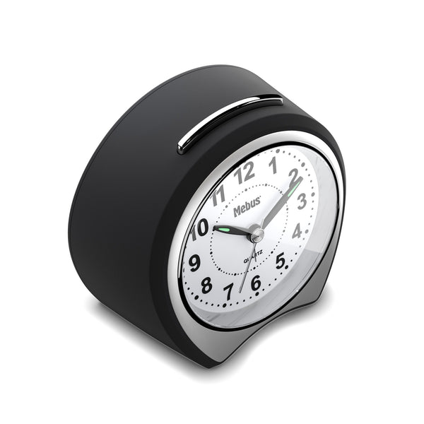 Mebus 27220 vækkeur Quartz alarmur Sort, Grå