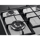 AEG HGB64420SM Sort, Rustfrit stål Indbygget 56 cm Gaskomfur 4 zone(s)